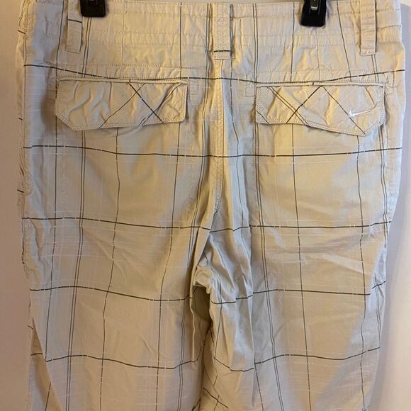 Vtg Nike athletic dept Cargo shorts large L Checkered - Picture 3 of 7